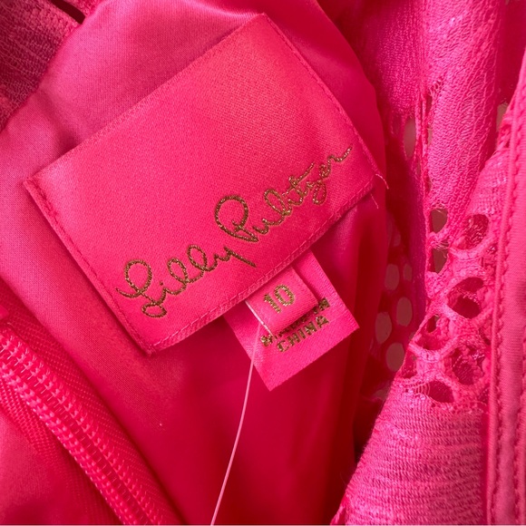 NEW with tags Lilly Pulitzer Allyson Dress Pink Lace Size 10 - Picture 8 of 8